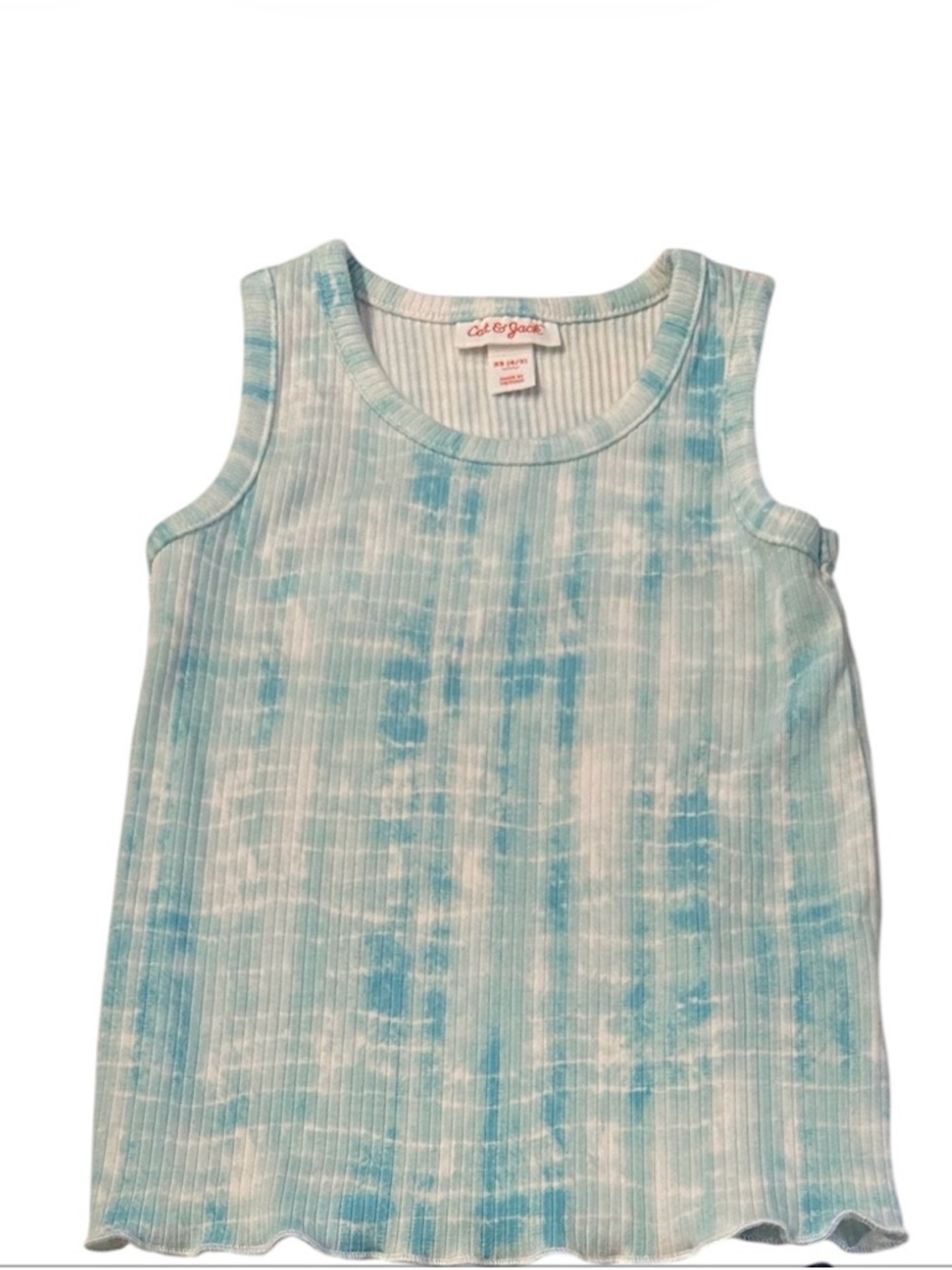 Cat & Jack Ribbed Tie-Dye Tank Top | Girls XS (4/5)